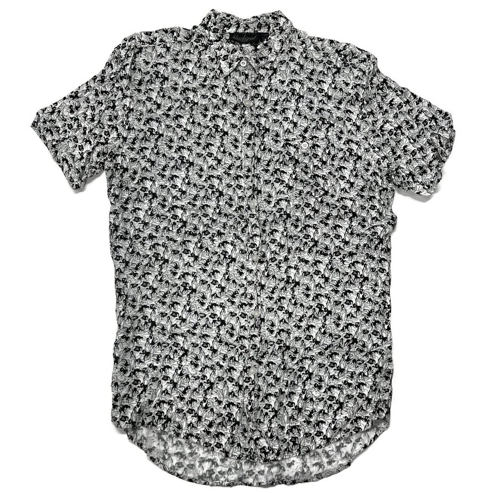 IPD Blackseal‎ Button Up Shirt Mens Medium Short Sleeve Mermaids Allover Print